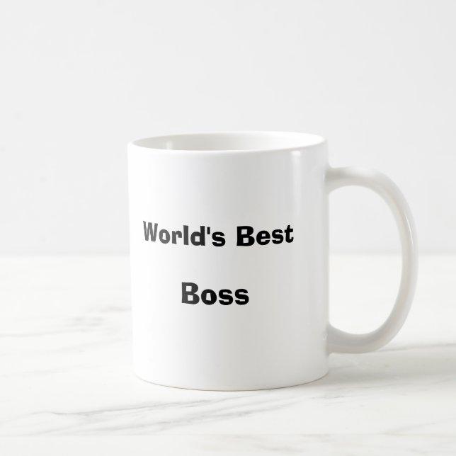 World's Best Boss Coffee Mug (Right)