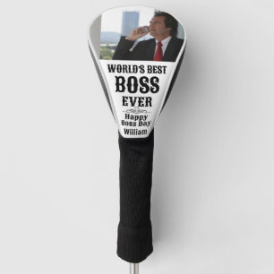 World's Best Boss Ever Happy Boss Day Golf Head Cover