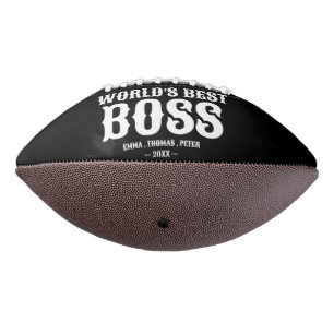World's Best Boss for Boss Day Gift Football