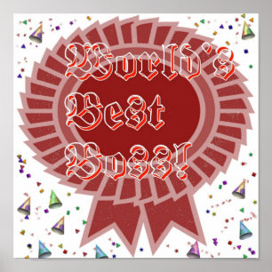 World's Best Boss Framed Print