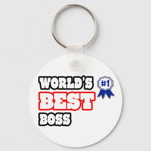 World's Best Boss Keychain (Front)