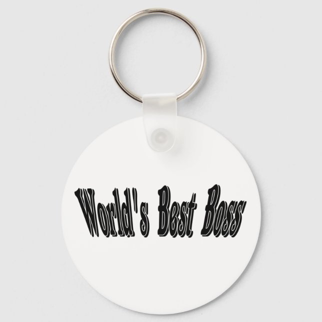 Worlds Best Boss Keychain (Front)