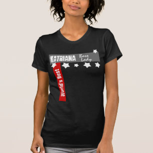 World's Best Boss Lady Stars Funny Custom T-Shirt