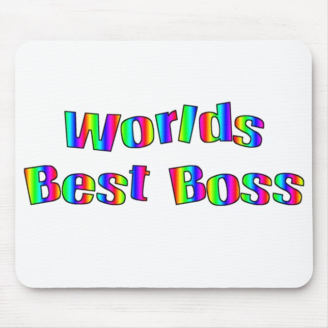 Worlds Best Boss Mousepad (Front)