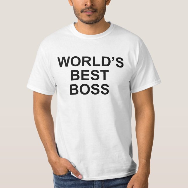 World's Best Boss T-Shirt (Front)