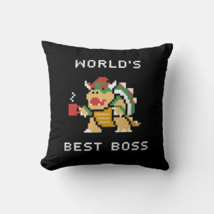 World's Best Boss T-Shirt Hoodie Throw Pillow