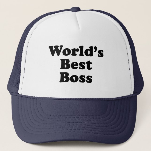 World's Best Boss Trucker Hat (Front)