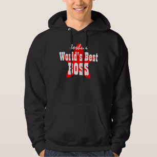 World's Best BOSS with Star V04 BLACK Hoodie