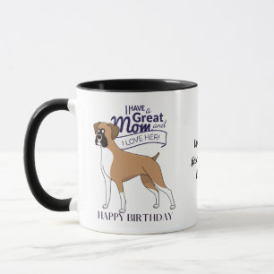 World's BEST BOXER DOG MOM Personalized Fun Mug
