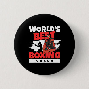 World's Best Boxing Coach Boxing Club Kickboxing B 2 Inch Round Button