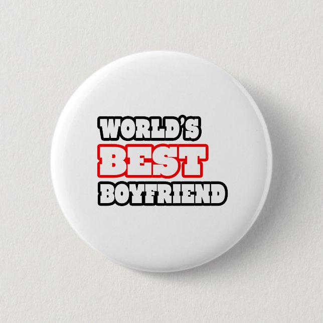 World's Best Boyfriend 2 Inch Round Button (Front)