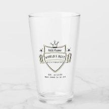World's Best BOYFRIEND Customized Beer PINT GLASS