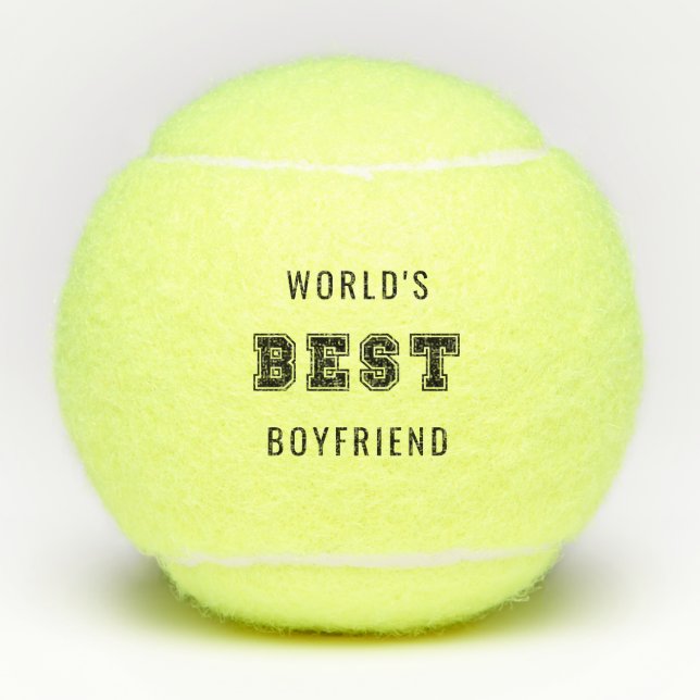 World's Best Boyfriend Tennis Balls (Front)