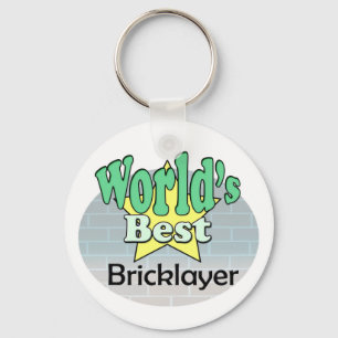 World's Best Bricklayer Keychain