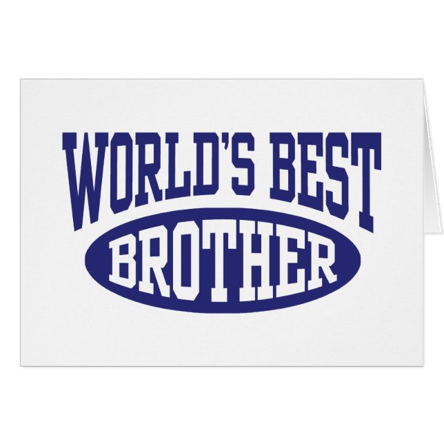 World's Best Brother (Front Horizontal)