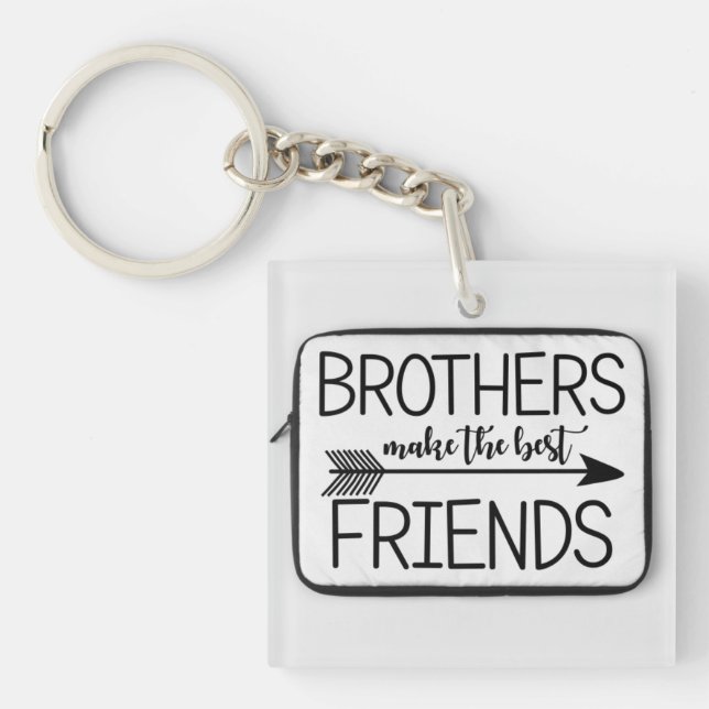 World's best brother Magnet Gift Keychain (Front)