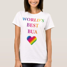 WORLD'S BEST BUA RAINBOW HEART T-Shirt