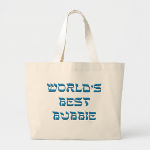 Worlds Best Bubbie Large Tote Bag