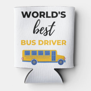 World's Best Bus Driver bl Can Cooler