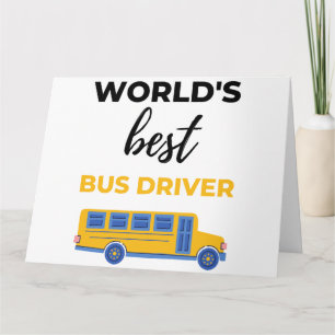 World's Best Bus Driver bl Card
