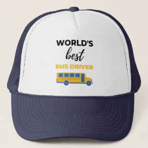 World's Best Bus Driver bl Trucker Hat