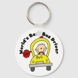 World's Best Bus Driver Keychain