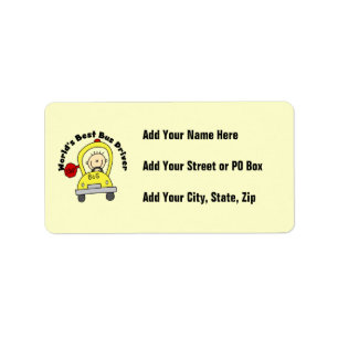 World's Best Bus Driver Label