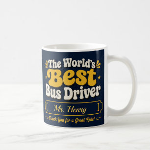 World's Best Bus Driver Personalized Coffee Mug