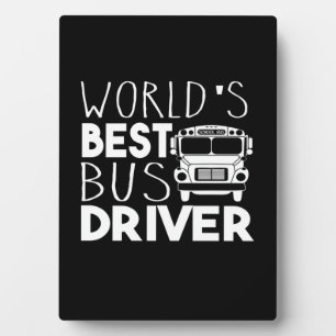 World's Best Bus Driver Plaque