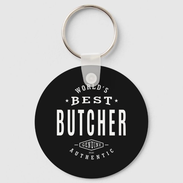 World's Best Butcher Keychain (Front)