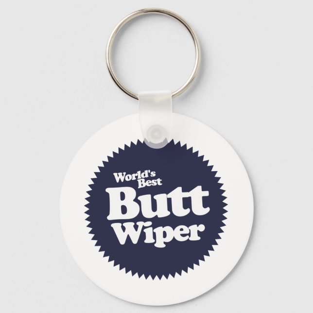World's Best Butt Wiper Nurse CNA RNA Keychain (Front)