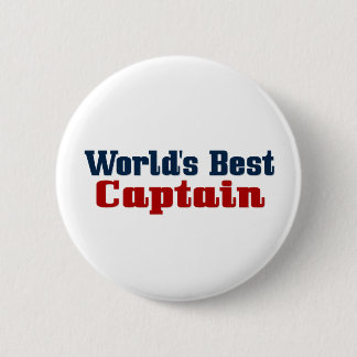 Worlds Best Captain 2 Inch Round Button
