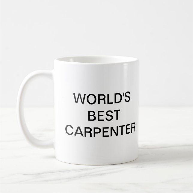 World's best Carpenter Coffee Mug (Left)