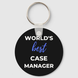 World's Best Case Manager Keychain