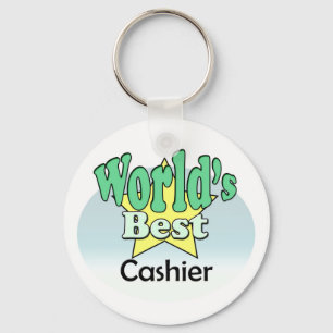 World's Best Cashier Keychain