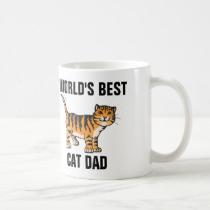 WORLD'S BEST CAT DAD coffee mugs