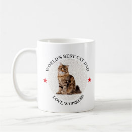 World's Best Cat Dad Love Whiskers Mug