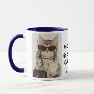 Worlds Best Cat Dad Photo Navy Mug