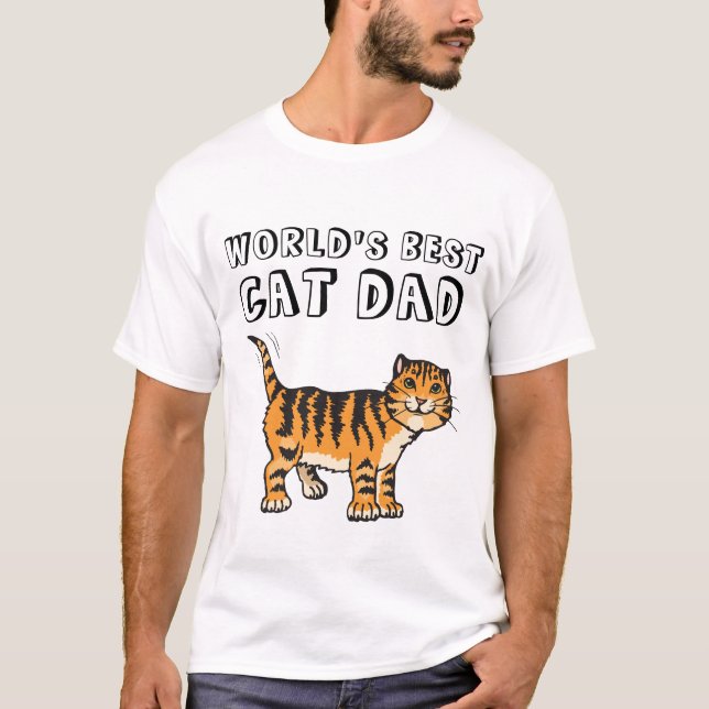 World's Best Cat Dad, T-shirts (Front)