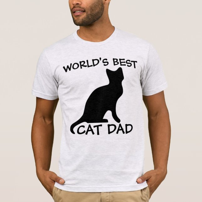 World's Best Cat Dad T-shirts (Front)