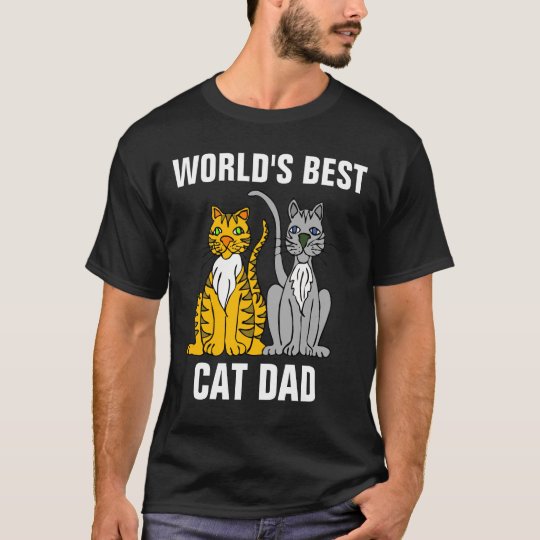 WORLD'S BEST CAT DAD t-shirts tees