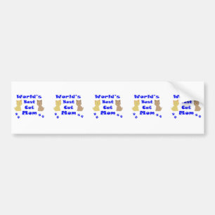 World's Best Cat Mom Bumper Sticker