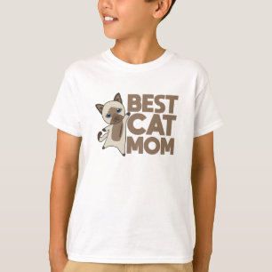 Worlds Best Cat Mom - Cats Siam Cat T-Shirt