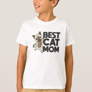 Worlds Best Cat Mom - Cats Siam Cat T-Shirt