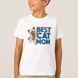 Worlds Best Cat Mom - Cats Siam Cat T-Shirt