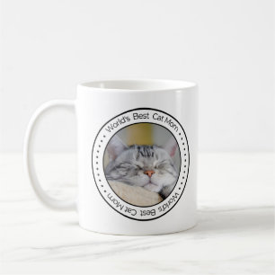 World's Best Cat Mom Classic custom Photo Coffee Mug