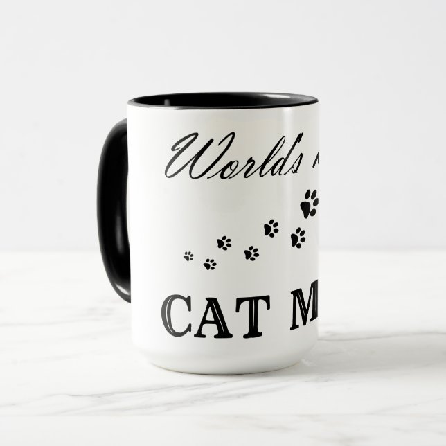 World's Best Cat Mom - Combo Mug (Front Left)