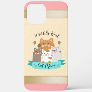 World's Best Cat Mom - Cute Kittens iPhone 12 Pro Max Case