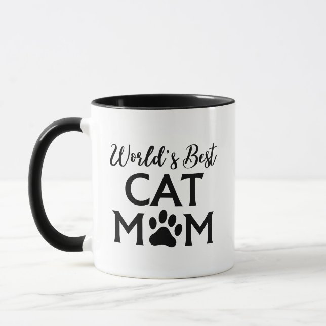 World's Best Cat Mom Mug (Left)
