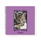 World's Best Cat Mom Paw Prints Pet Photo Purple